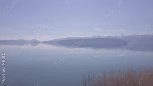 Wallpaper Mural lake prespa in macedonia, drone wiev Torontodigital.ca