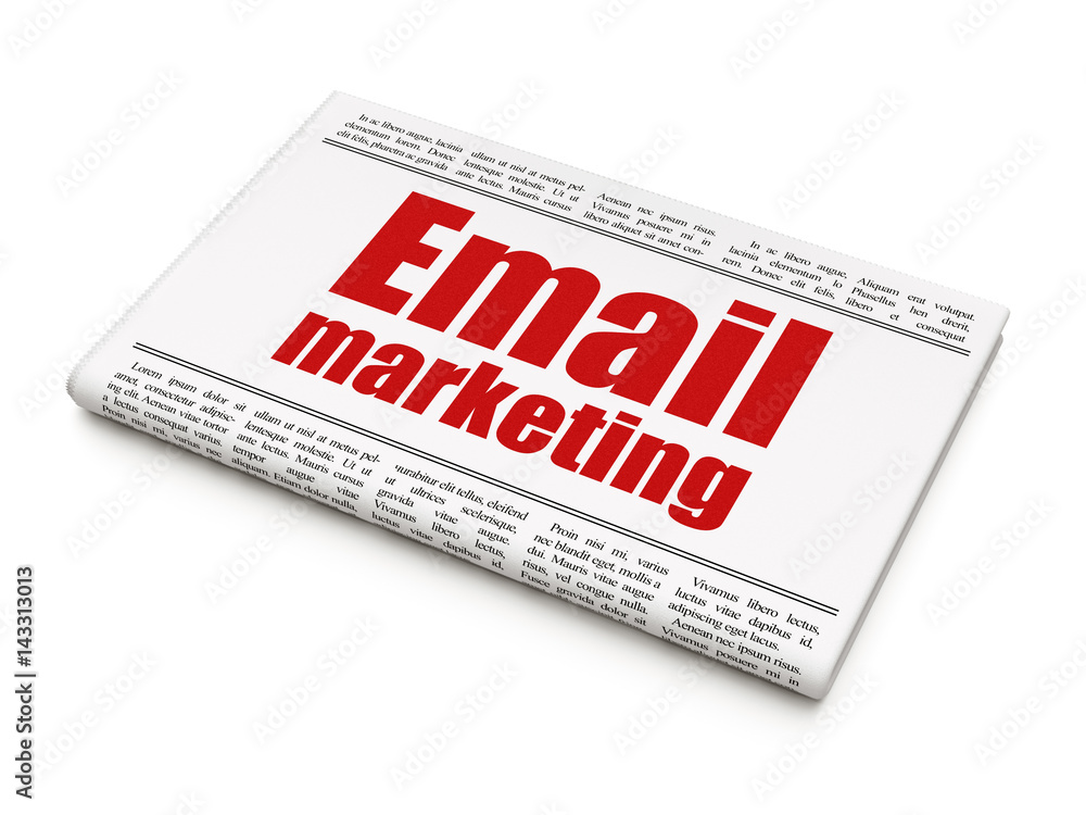 Marketing concept: newspaper headline Email Marketing Marketing concept: newspaper headline Email Marketing