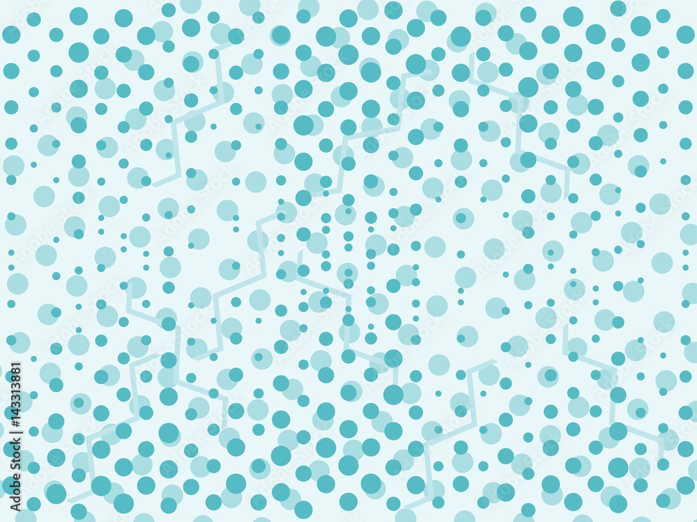 Mint blue abstract background with dots. Vector illustration