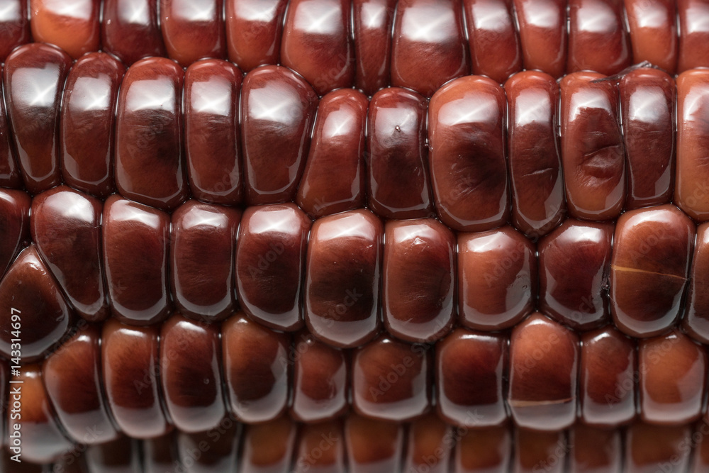 Obraz premium Violet sweet corn macro shot