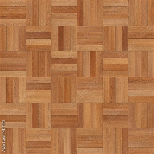 Seamless wood parquet texture (chess light brown)