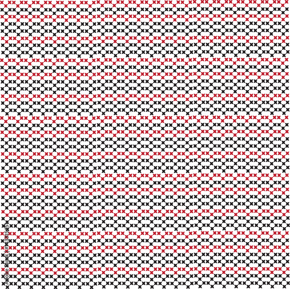 Vector seamless red and black knitted texture inspired pattern background