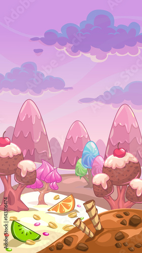 Fantastic sweet landscape.