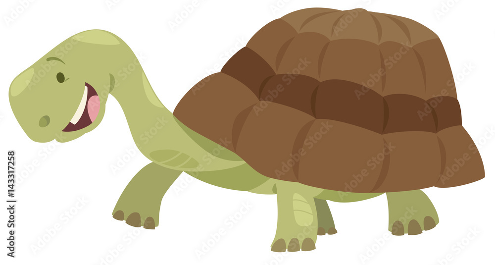 Obraz premium cute turtle animal character