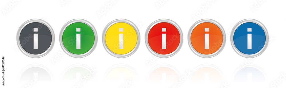 Silberne Buttons, bunt - Information i Service Silberne Buttons, bunt - Information i Service