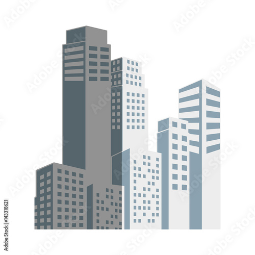 buildings cityscape isolated icon vector illustration design