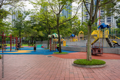 Canvas Print Colorful playground on KLCC Park Kuala Lumpur Malaysia