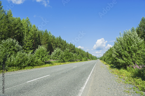 Beautiful summer landscape with the road © Serg_Zavyalov_photo