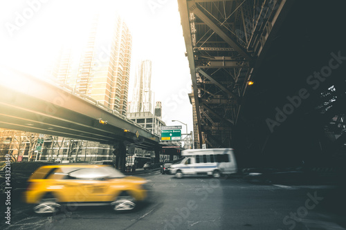 Traffic below Brooklyn Bridge - New York © TIMDAVIDCOLLECTION