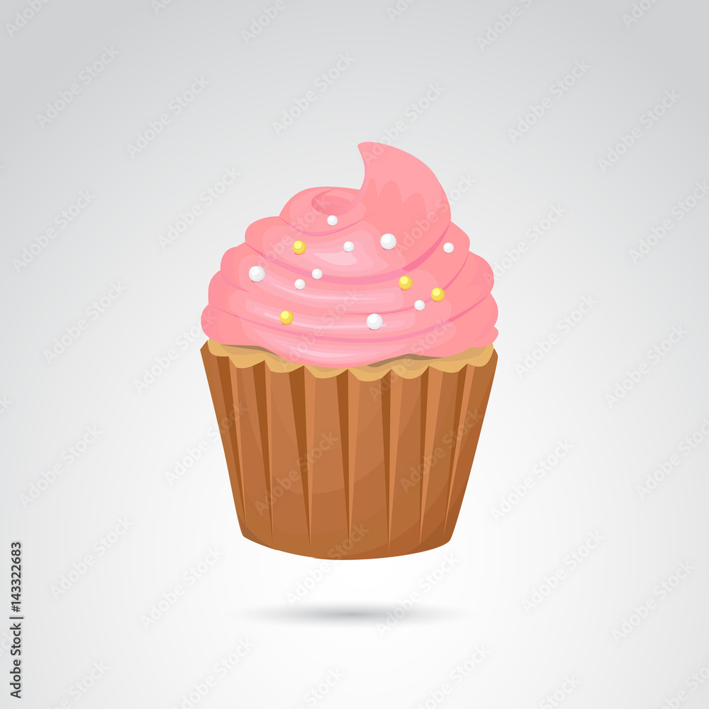 Muffin, cupcake vector icon. Muffin, cupcake vector icon.