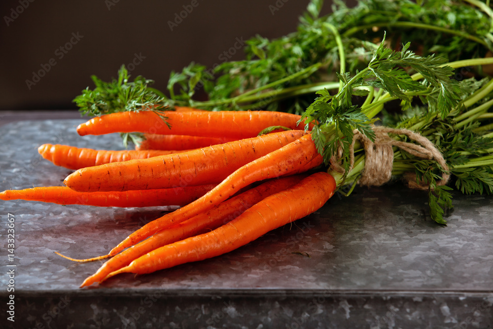 Heap of ripe carrots. Heap of ripe carrots.