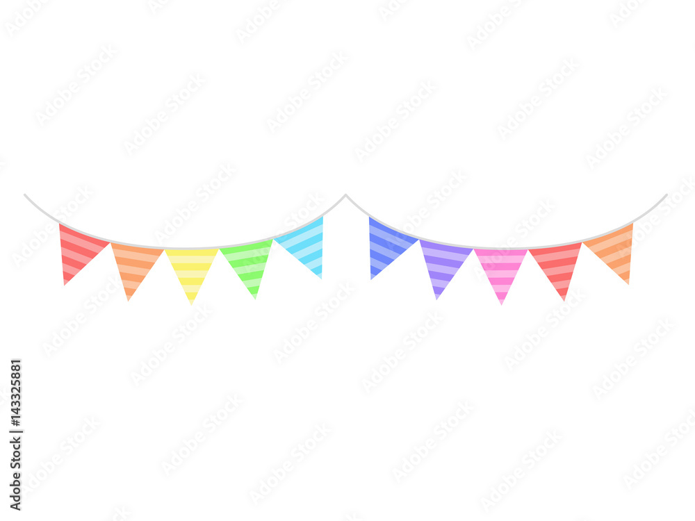 Fototapeta premium 旗のイラスト