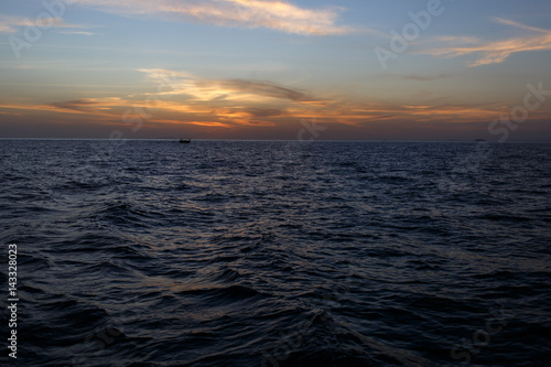 Picture of sunset over sea