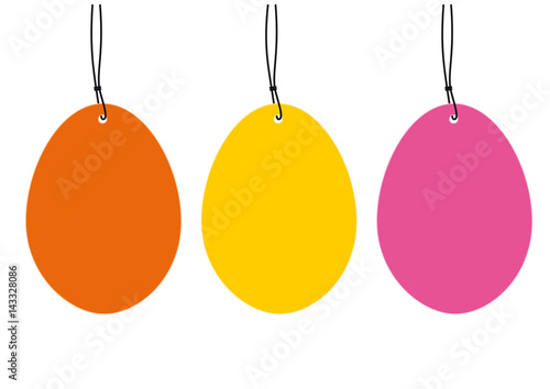 set hangtags easter eggs