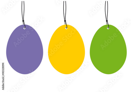 set hangtags easter eggs 