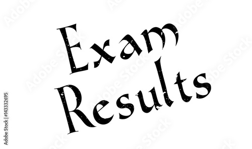 Exam Results rubber stamp. Grunge design with dust scratches. Effects can be easily removed for a clean, crisp look. Color is easily changed.