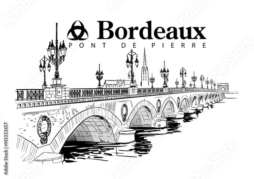 Pont de Pierre Bordeaux photo