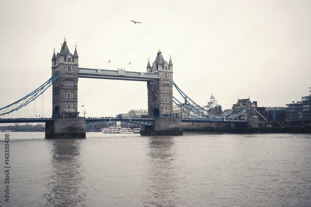 London Close-Up view of Tower Bridge 