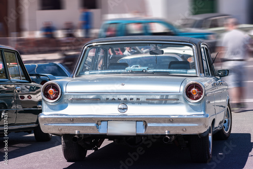 Old Ford classic car exhibitited at the annual motor show.