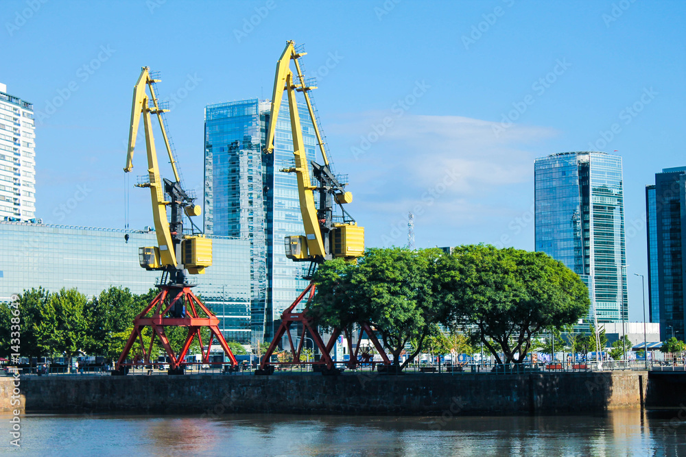 Naklejka premium Puerto Madero Detail