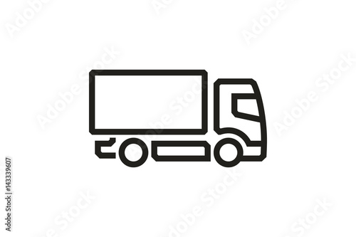 Vehicle Icons: European Truck(2). Vector.