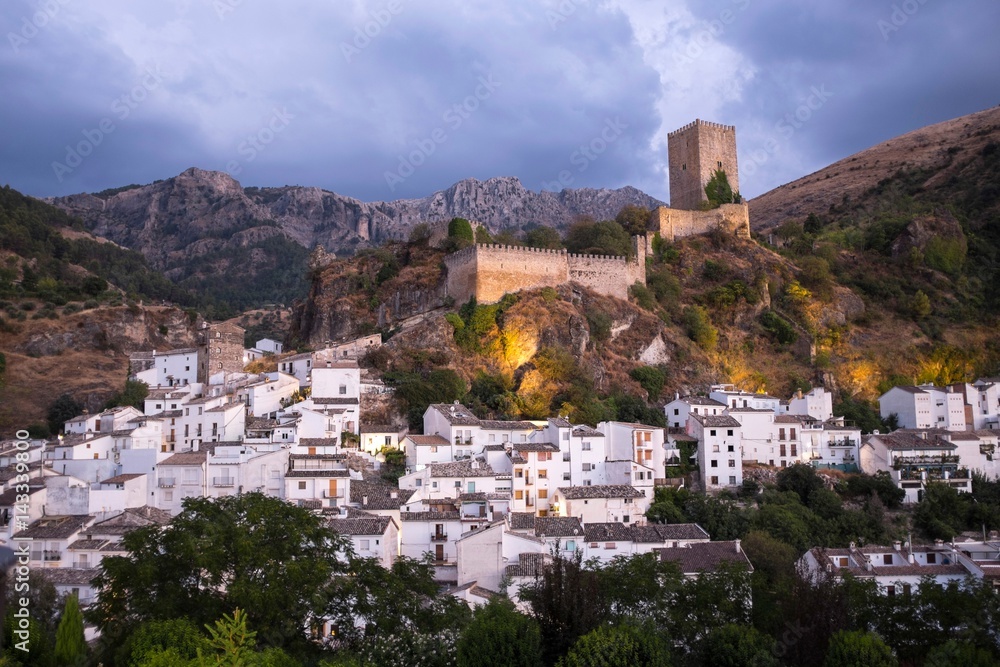 View of Cazorla and its Castle in the Evening