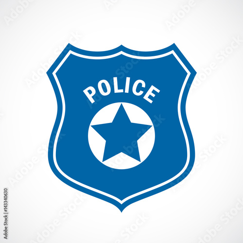 Police officer badge icon