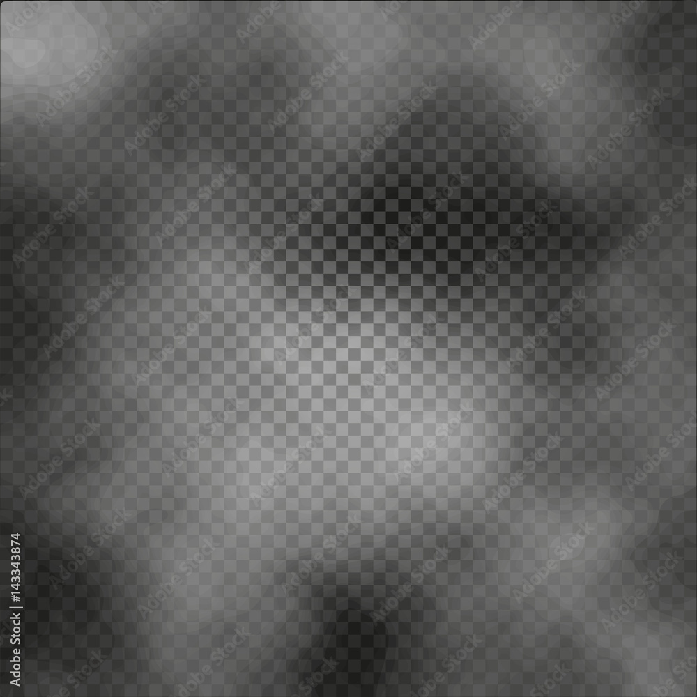 Fog or smoke isolated transparent special effect on dark checkered background misty backdrop vector illustration Fog or smoke isolated transparent special effect on dark checkered background misty backdrop vector illustration