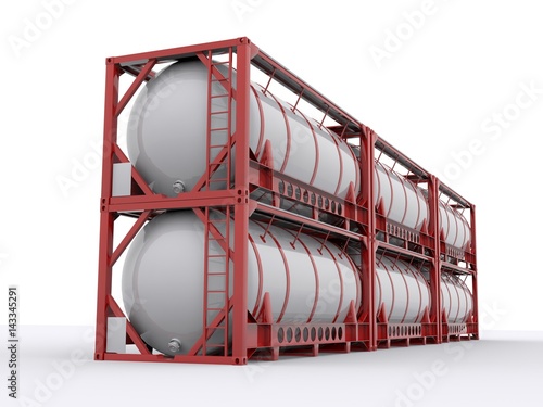 Tankcontainer isolated photo