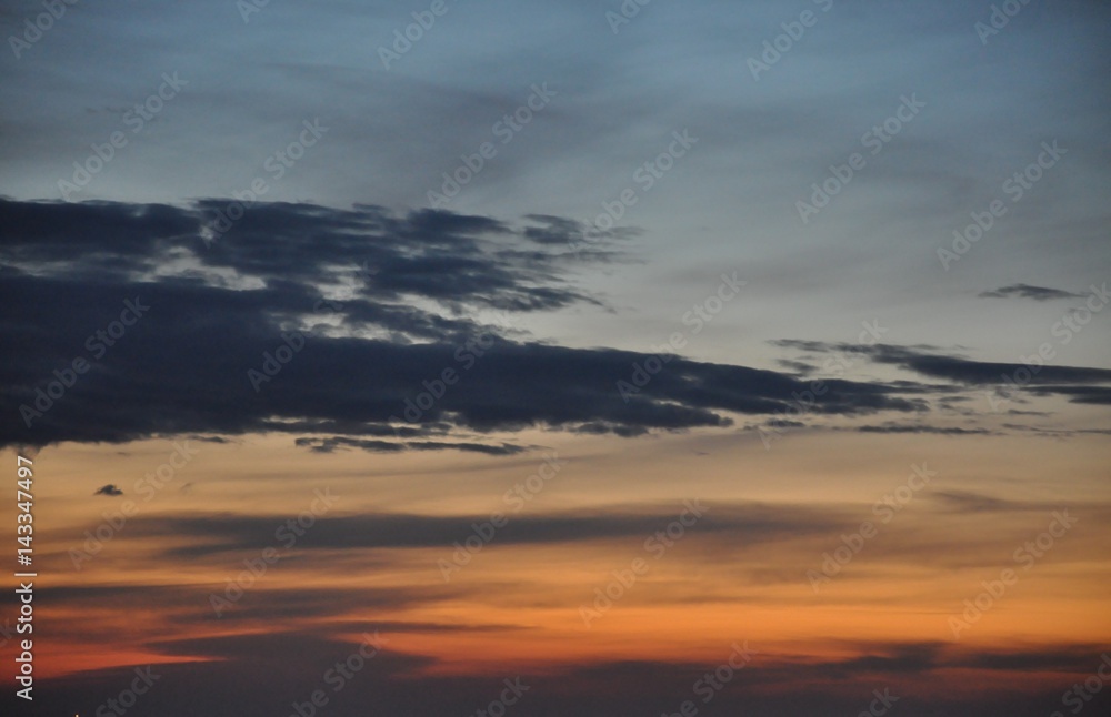 Sunrise over the Mediterranean Sea in Spain