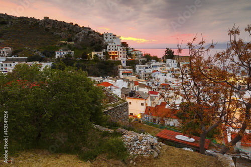 Agios Kirikos village on Ikaria island in Greece. 