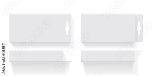 Box for your design and logo. Easy to change colors. Mock Up. Vector EPS10