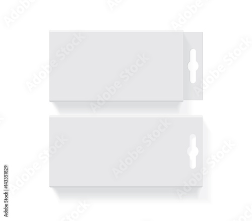 Box for your design and logo. Easy to change colors. Mock Up. Vector EPS10
