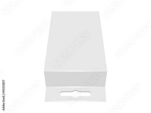 Box for your design and logo. Easy to change colors. Mock Up. Vector EPS10