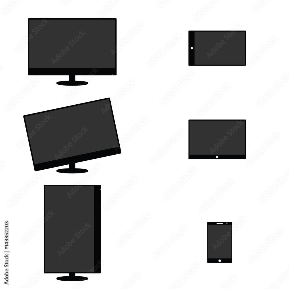 lcd screen set technology definition art illustration lcd screen set technology definition art illustration