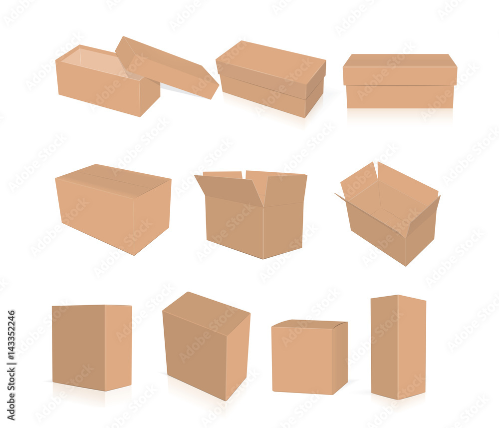 box for your corporate identity. Easy to change colors. Mock Up. Vector EPS10 box for your corporate identity. Easy to change colors. Mock Up. Vector EPS10