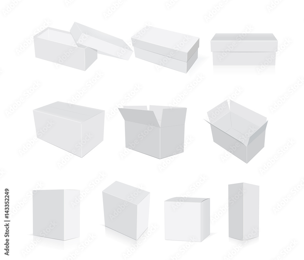 box for your corporate identity. Easy to change colors. Mock Up. Vector EPS10 box for your corporate identity. Easy to change colors. Mock Up. Vector EPS10