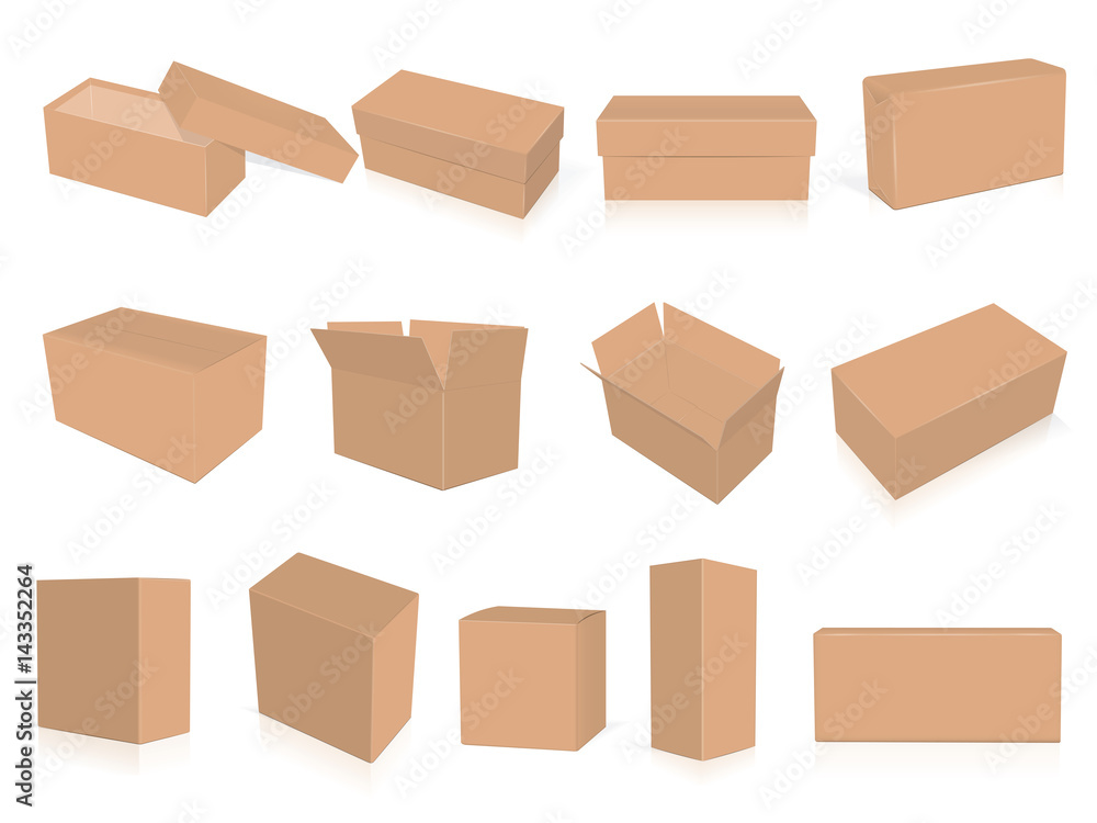 box for your corporate identity. Easy to change colors. Mock Up. Vector EPS10 box for your corporate identity. Easy to change colors. Mock Up. Vector EPS10