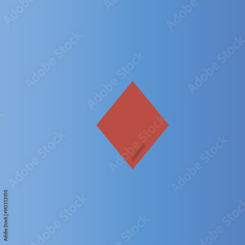 rhombus icon. flat design photo