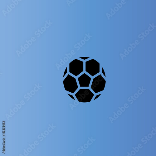 Soccer ball icon. flat design photo