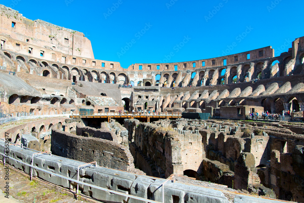 The Roman Coliseum, inside view