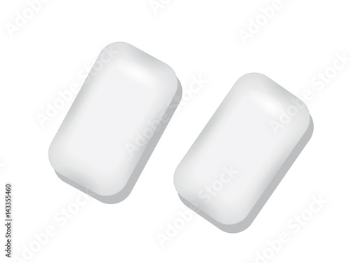 Chewing gum for your design and logo. EPS10