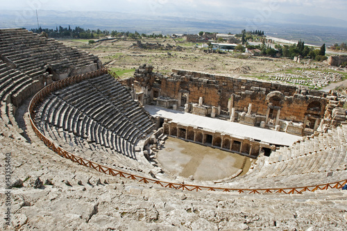 Ruins of theater in ancient Hierapolis