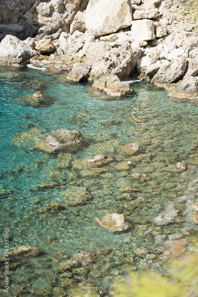 Beautiful lagoon with turquoise sea Beautiful lagoon with turquoise sea