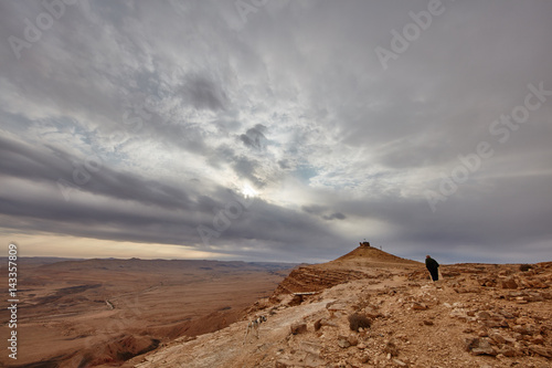 Maktesh Ramon place in the Negev desert, Israel photo