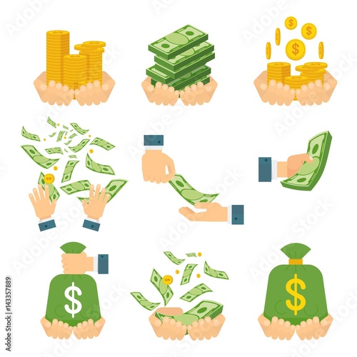 money in hands