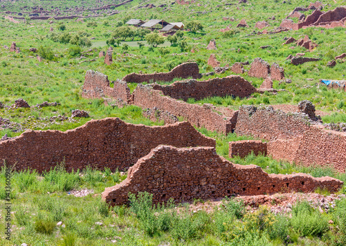 Pikillacta (Pikillaqta) is a ancient village of the Wari people in the Sacred Valley of the Incas - Peru, Latin America photo