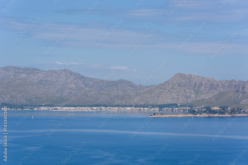 Fototapeta premium Port de Pollenca - beautiful beach and coast of Mallorca, Spain
