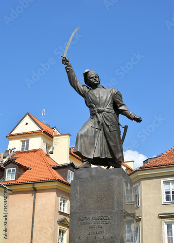 WARSAW, POLAND. Monument to Jan Kilinsky photo