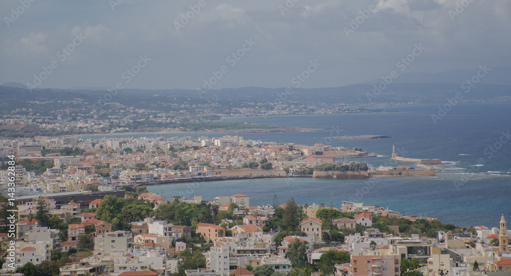 Вид на город Ханья. Крит.